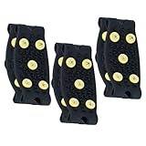 GALPADA 3 Paare Eiskrallen Überschuhe Zahn spikes aus TPE für Schuhe Rutschfeste Spikes für Wandern Klettern Outdoor Winter Elastisch Passend für Verschiedene Schuhgrößen