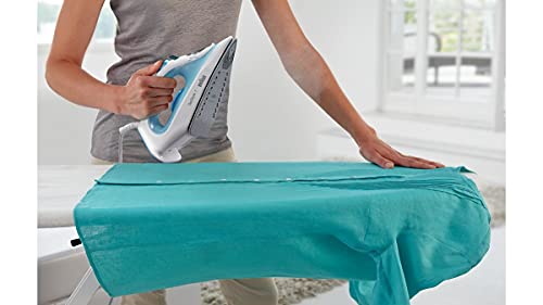 Braun TexStyle 1 Dampfbügeleisen SI 1050BL - Bügeleisen mit SuperCeramic Bügelsohle, Vertikaldampf, 2000 Watt, Blau – Bild 5