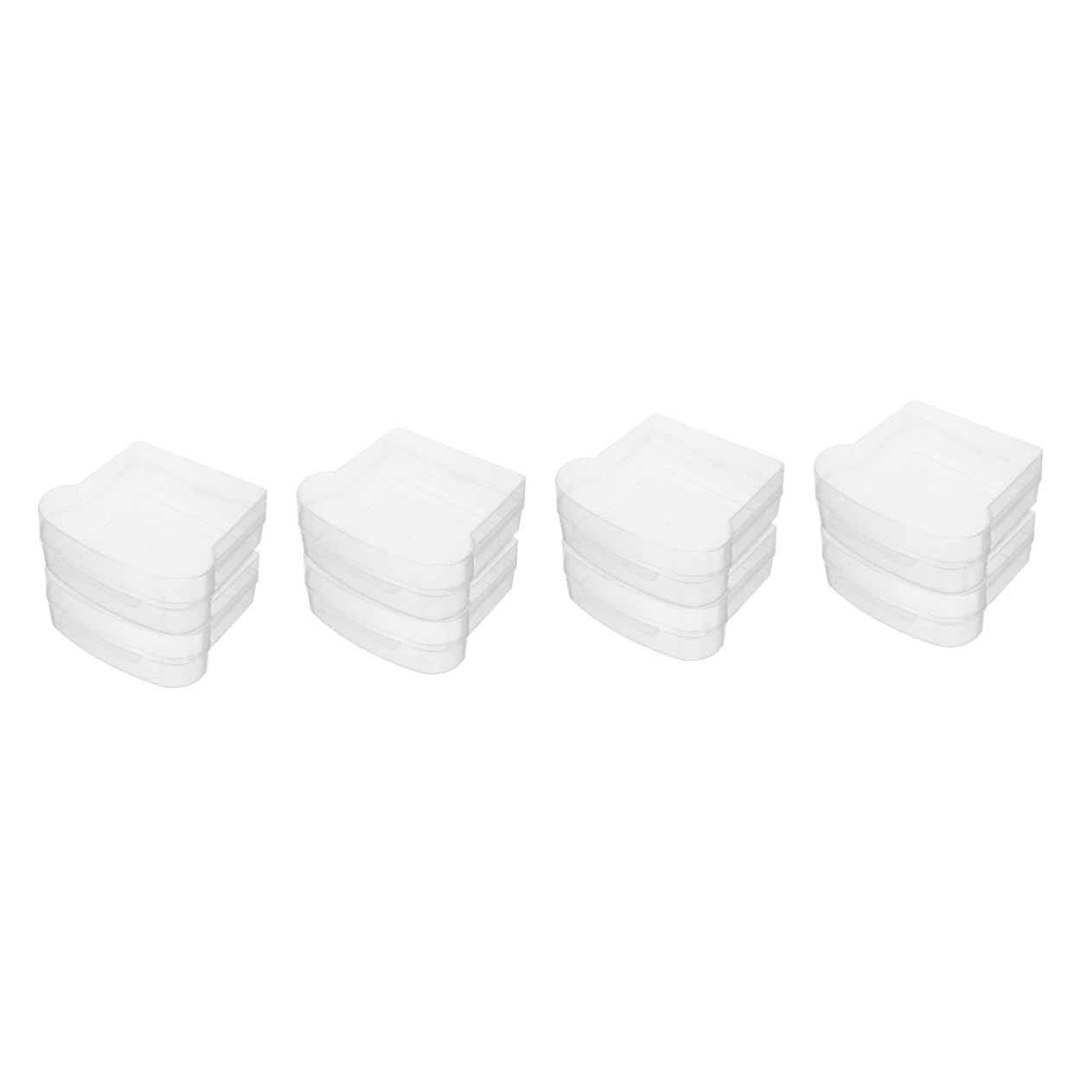 4 Set Contenitori Per Pane Tostato Ermetici Per Conservazione Snack E Pranzo Sandwich Trasparente Facile Da E Riutilizzabile 2 Pezzi*4