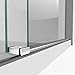 DreamLine Enigma-X 56-60 inch W x 76 inch H Frameless Sliding Shower Door in Brushed Stainless Steel