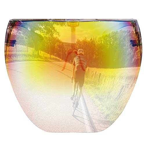 Cyxus Sun Visor Uv Protection Tinted Shield Cover Women Men Sports Full Face Sunglasses Mirrored Futuristic Shades Glasses #TOP6
