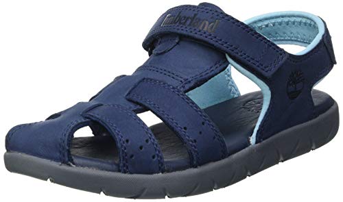 Timberland Sandals, Navy Nubuck, 32 US Unisex Little Kid