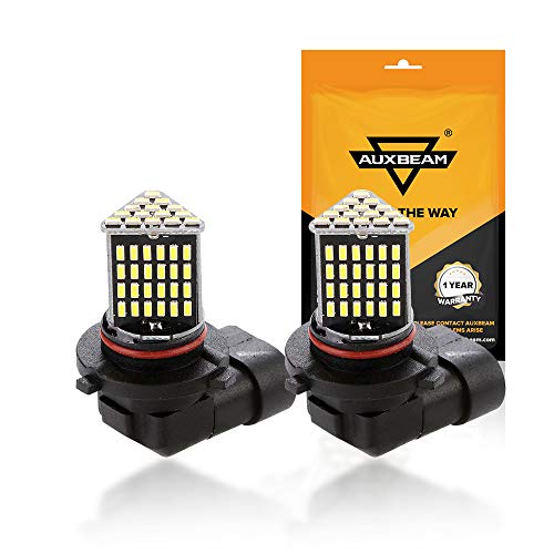 Auxbeam 9005/9006 Led Fog Light Bulb 6000K 800 Lumens Xenon White Extremely Bright, Led Light Bulb For Signal, Turn, Parking, Tail Lights (Pack Of 2) #TOP7