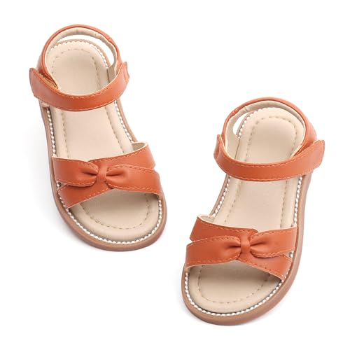 Image of Otter MOMO Girls Open Toe Princess Flat Sandals with Comfort Sole Summer Sandals