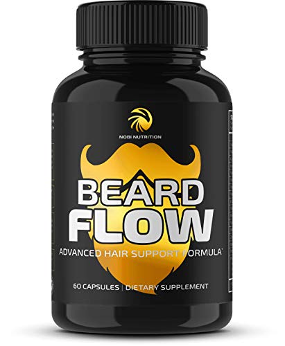 Nobi Nutrition Premium Beard Growth Supplement for Men - Grow Thicker, Longer Facial