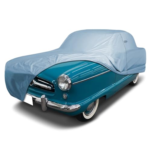 Image of iCarCover Premium Car Cover for 1954-1962 Nash /Hudson Metropolitan Heavy Duty Waterproof All-Weather Automobiles Custom Fit Indoor Outdoor UV Snow Protection Covers with Straps and Bag