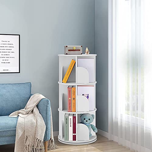 Colonne rotative blanche 40x40cm meuble rangement bureau à domicile - 2