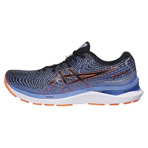 ASICS Men's Gel-Cumulus 24 Running Shoes, 12, Black/Shocking Orange