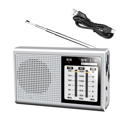 Radio AM/FM de poche rechargeable USB avec une excellente réception