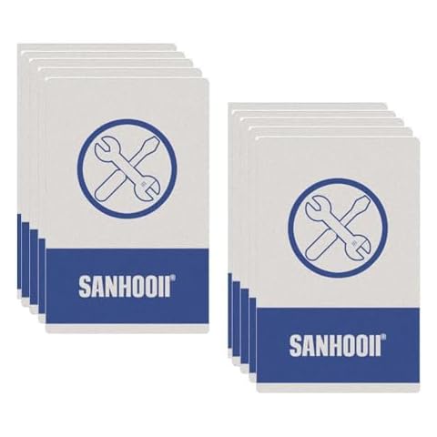 SANHOOII 85 * 54 * 0.3mm Plastic Card Pry Opening for Tablet Mobile Phone Battery Glued Remover LCD Screen Repair Tool (10 Pieces) Cover