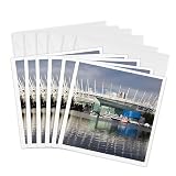 3dRose Greeting Cards - BC Place Stadium, Vancouver, British Columbia - CN02 WBI0359 - Walter Bibikow - 6 Pack - Vancouver