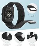 2025 Smart Watch for Men with 2.06" AMOLED Always-On Display, IP68 Waterproof Fitness Tracker, 118 Sports Modes, Heart Rate/SpO2/Sleep Monitor, Smartwatch Compatible with Android iPhone