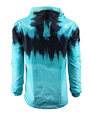 Image of SCREENSHOT Mens Streetwear Windbreaker Jacket - Lightweight Graphic Hoodie, Graffiti Hip Hop Urban Fashion Pullover Top