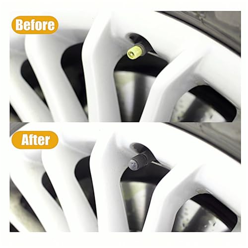 10PCS Dust Caps for Car Tyres – Tyre Valve Caps with O-Ring Seal, Universal Airtight Tire Valve Stem Cap for Cars, SUV, Motorcycle, Bike & Truck, Screw-On Black Cap, Premium Universal Stem Dust Covers - Image 7