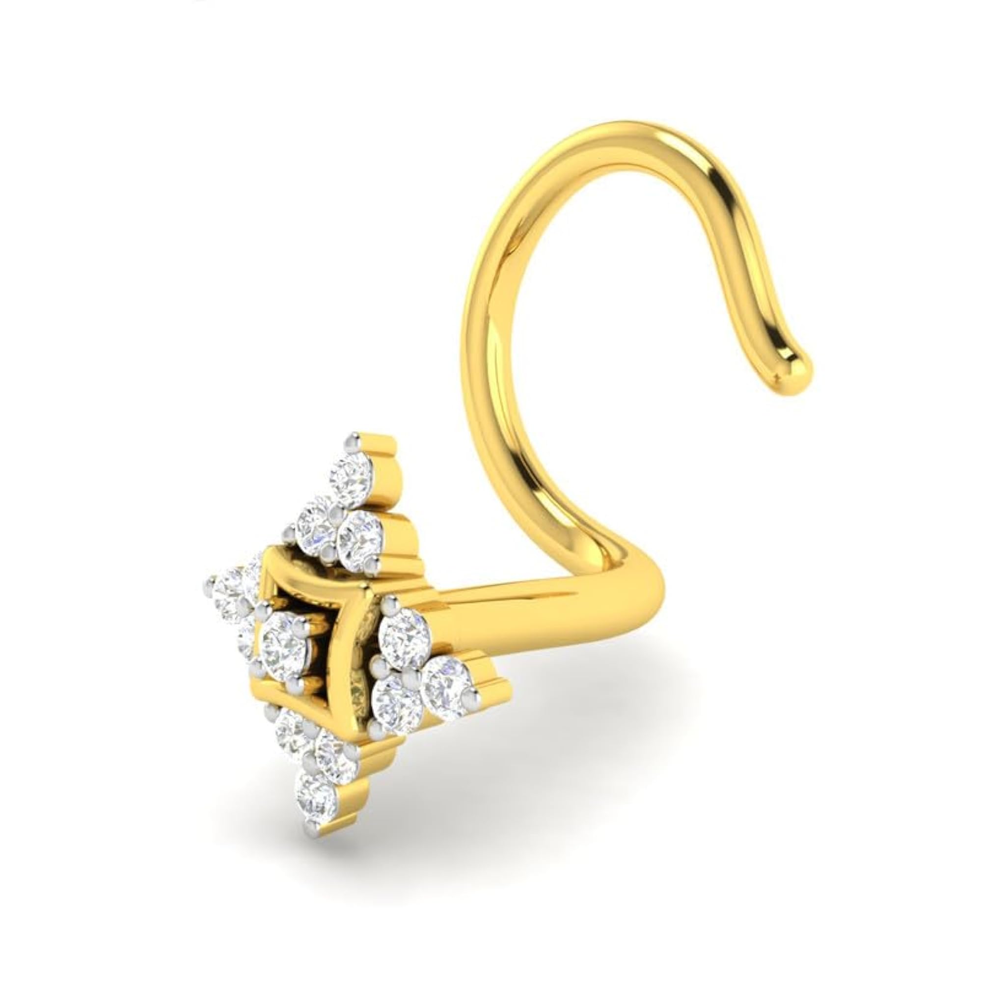 Women's 9K BIS Hallmarked Yellow Gold Stud Nosering