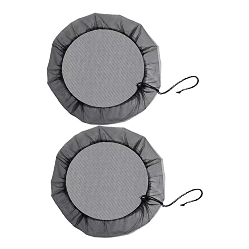 BESPORTBLE 2piezas Cubiertas De Malla para Barril De Lluvia Rejilla para Barril De Poliéster Duradera para Cubos De Lluvia Protección Patio