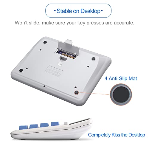 Desktop Calculator Extra Large Lcd Display 12-Digit Big Number Accounting Calculator With Giant Response Button, Battery & Solar Powered, Perfect For Office Business Home Daily Use(Os-2135) #TOP4