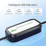 EVJUICION EV Charger Cable Type 2 to 3 Pin Plug 15M, 10A 3 Pin EV Charger Electric Car Charger, 2.3kW Type 2 Charging Cable 3 Pin IP67/IP54 with LED Indicators&Bag, for Type 2 EVs&PHEVs - Image 4