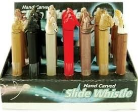 Animal Wood-Carved Slide Whistle (1-pc Random)