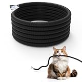 Cord Protector for Pets, Durable Wires Covers Stop Chewing,10FT-Black