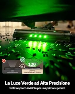 Vexilar Aspirapolvere Senza Fili Potente 45000Pa/ 45 Min, V10Pro Scopa Elettrica Senza Fili Antigroviglio,Ultraleggero,Aspirapolvere Senza Sacco per Pavimenti/Tappeti