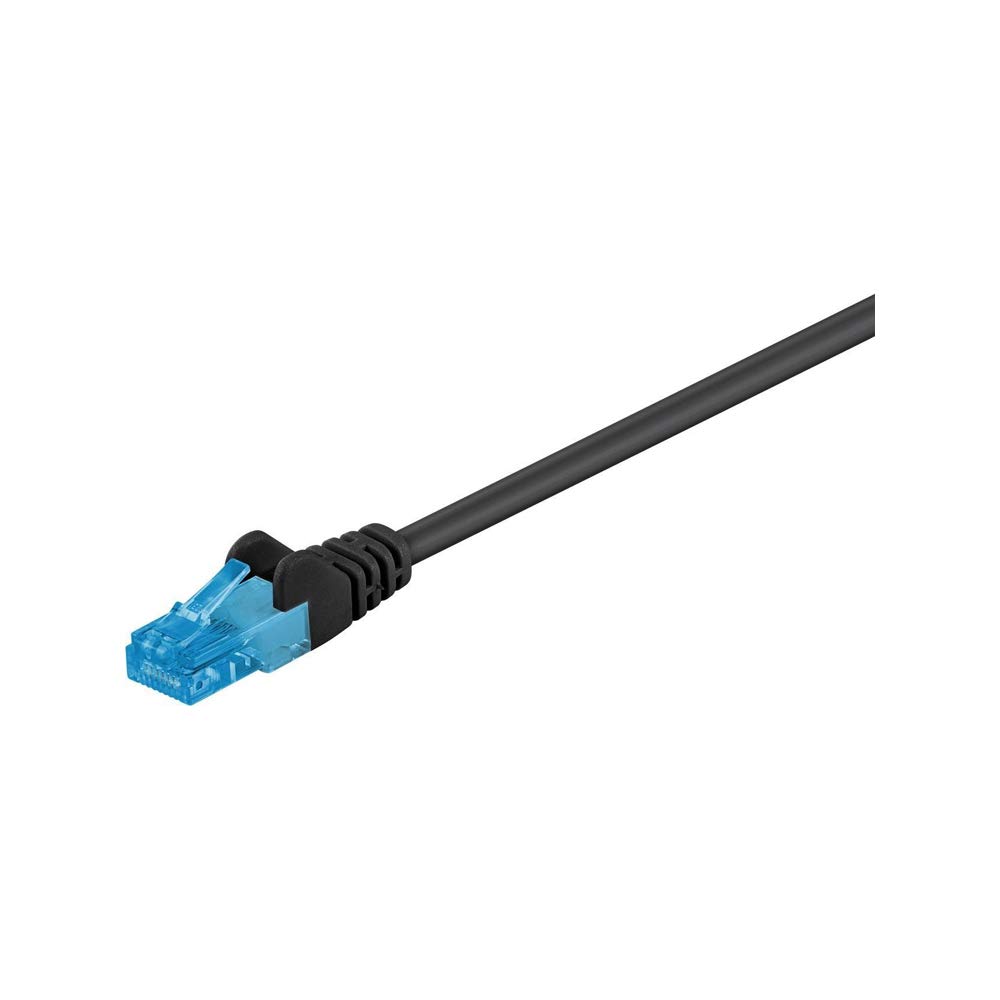 Goobay 55408 CAT 6a Patchcable, U/UTP, Black, 2m Cable Length