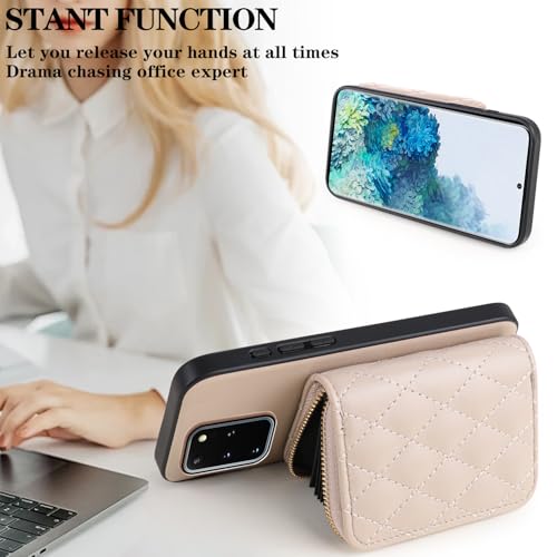 Étui portefeuille Samsung S20 Plus avec fermeture éclair anti-perte - 6