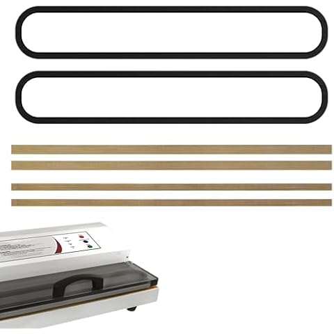 BROQIXIN Maintenance Kit (08-0501-W) for Weston Pro Series Vacuum Sealer, for Weston Pro-2100, Pro-2200, Pro-2300 Vacuum Sealers,Includes 2 Pcs Oval Vacuum Chamber Seals and 4 Pcs Seal Bar Tapes Cover