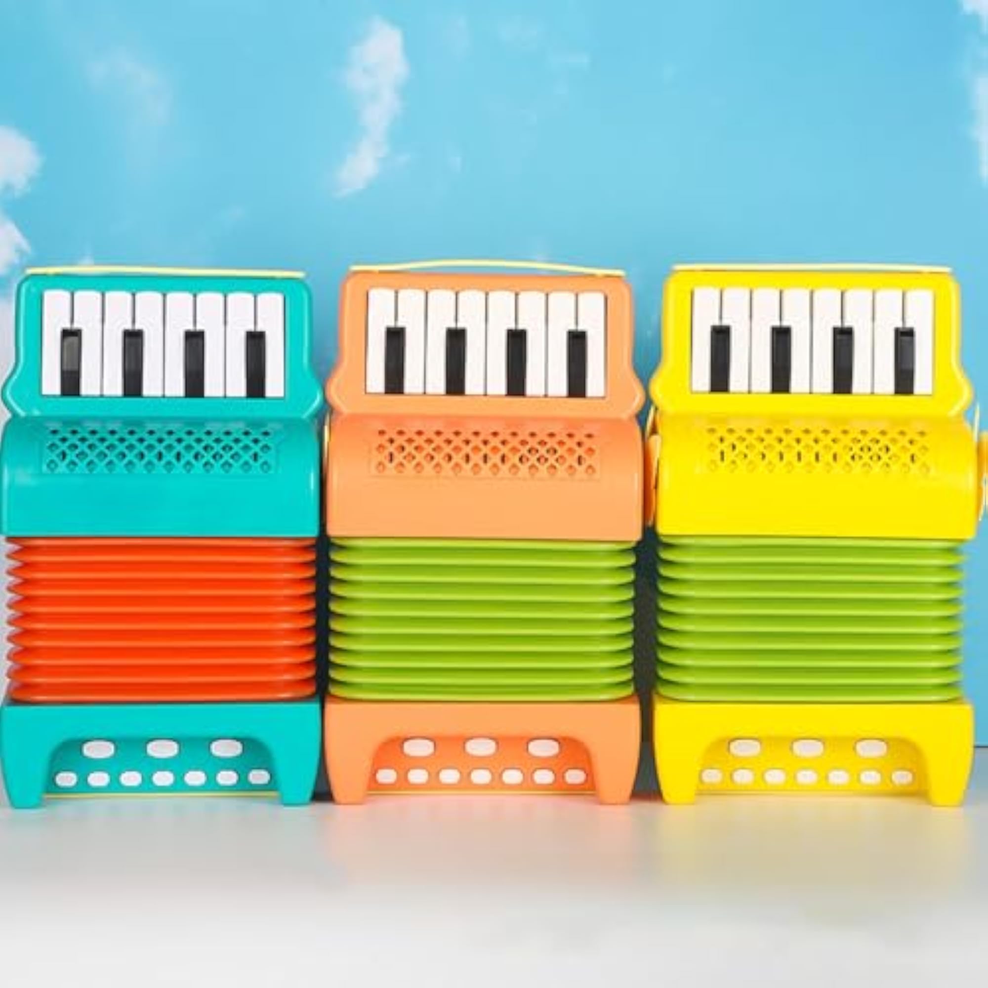 10 Keys 8 Bass Piano Accordion Playset for Beginners
