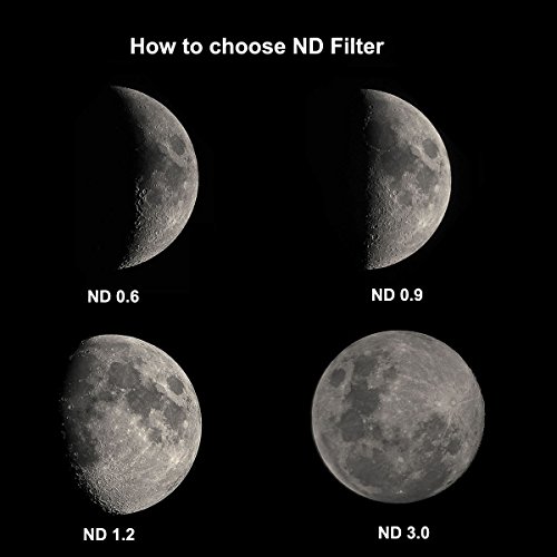 Svbony Sv139 Telescope Filter Moon Filter Kit 1.25 Inch Nd4 Nd8 Nd16 Nd1000 For Telescope Eyepiece Reduce Overall Brightness #TOP5