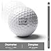 Evolution Drummer Practice Golf Ball Realistic Feel and Long Lasting Limited Training Balls Gifts for Men Women