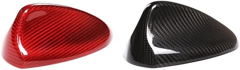 Car Radio Aerials Roof Antennas Cover Compatible with Alfa Romeo Giulia Stelvio 2020-2021 Real Carbon Fiber Accessories (Color : Red)