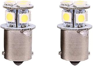 Keenso 2 pcs White 1156 LED Brake Light Bulb, BA15S R5W 5050 8SMD LED Car Lights Bulb LED Backup Signal Blinker Tail Light Bulbs 12V Replacement