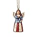 Enesco Jim Shore Heartwood Creek Mini Patriotic Angel Stone Resin, 3.5" Hanging Ornament, Multicolor