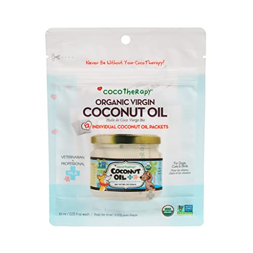 Cocotherapy Organic Virgin Coconut Oil Portable Packets For Pets, 12 X 10 Ml Packets #TOP1