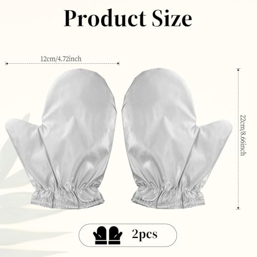 2PCS Garment Steamer Ironing Gloves Flexible Anti Steam Mitt Waterproof Care Anti Steam Mitt Heat Resistant Garment Steamer Gloves for Steaming Clothes