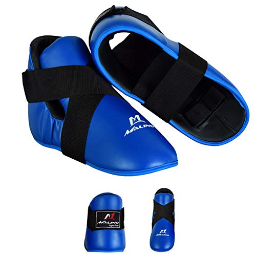 Malino Martial Arts Foot Protector Karate Shoes Taekwondo Foot Guard Red Blue