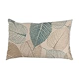 Top Carpenter Leafs Velvet Oblong Lumbar Plush Throw Pillow Cover/Shams Cushion Case - 16x24in -...