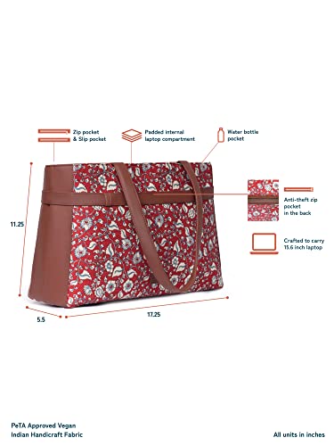 Image of ZOUK Urban Escape Bag | Stylish Vegan with Laptop Compartment, Trolley Sleeve & Anti-Theft Pocket |