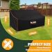 Enzeno Gartenbank Abdeckung 2 Sitzer Abdeckung Gartenmöbel 134x65x63/89cm