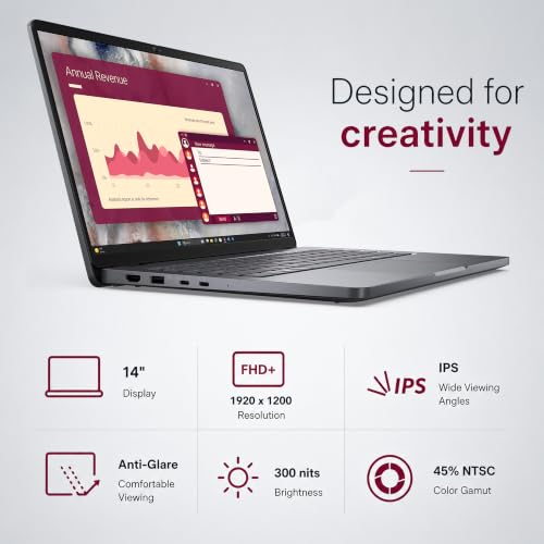 Image of Dell Pro 14 PC14250 (Next Gen Latitude 5450) Business Laptop (14 inch FHD+ IPS, Anti-Glare, Intel Core 5 120U (> Ultra 5 125U), 16GB DDR5, 512GB SSD), 1080p IR Webcam, Backlit, Thunderbolt 4, Win 11 Pro