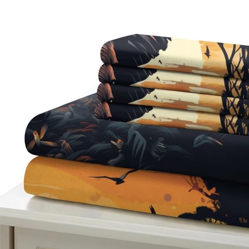 Parure de lit éléphant 3D anti-plis en microfibre King pour un couchage toujours impeccable