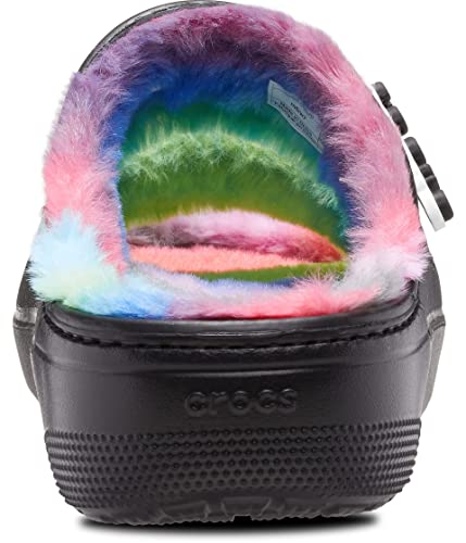 Image of Crocs Unisex Classic Cozzzy Sandal Black /Multi 2 Men /4 Women