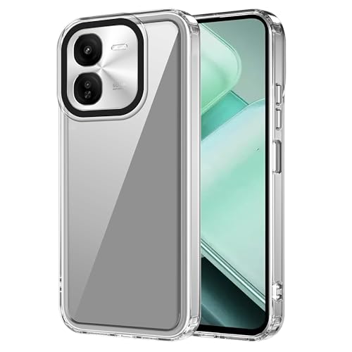 Image of amazon basics Back Case Cover for iQOO Z9x 5G | Compatible for iQOO Z9x 5G Back Cover | Case Cover with Camera Protection | (TPU + PC | Transparent)
