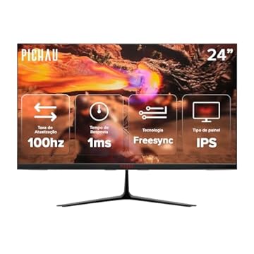 Monitor Gamer Pichau Athen V3 | 24 Polegadas | IPS | Full HD | 1ms | 100Hz | FreeSync | HDMI/VGA | PG-ATH24V3-BL01