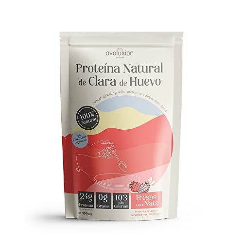 PROTEINA INSTANTANEA DE CLARA DE HUEVO (FRESA Y NATA)