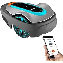 GARDENA 15002-41 SILENO City - Automatic Robotic Lawn Mower, with Bluetooth app and Boundary Wire, one of The quietest in its Class, for lawns up to 5400 Sq Ft, Made in Europe, Grey
