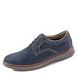 Leather Clarks Herren Un Geo Lace Derbys , Blau (Navy Nubuck) , 43 EU
