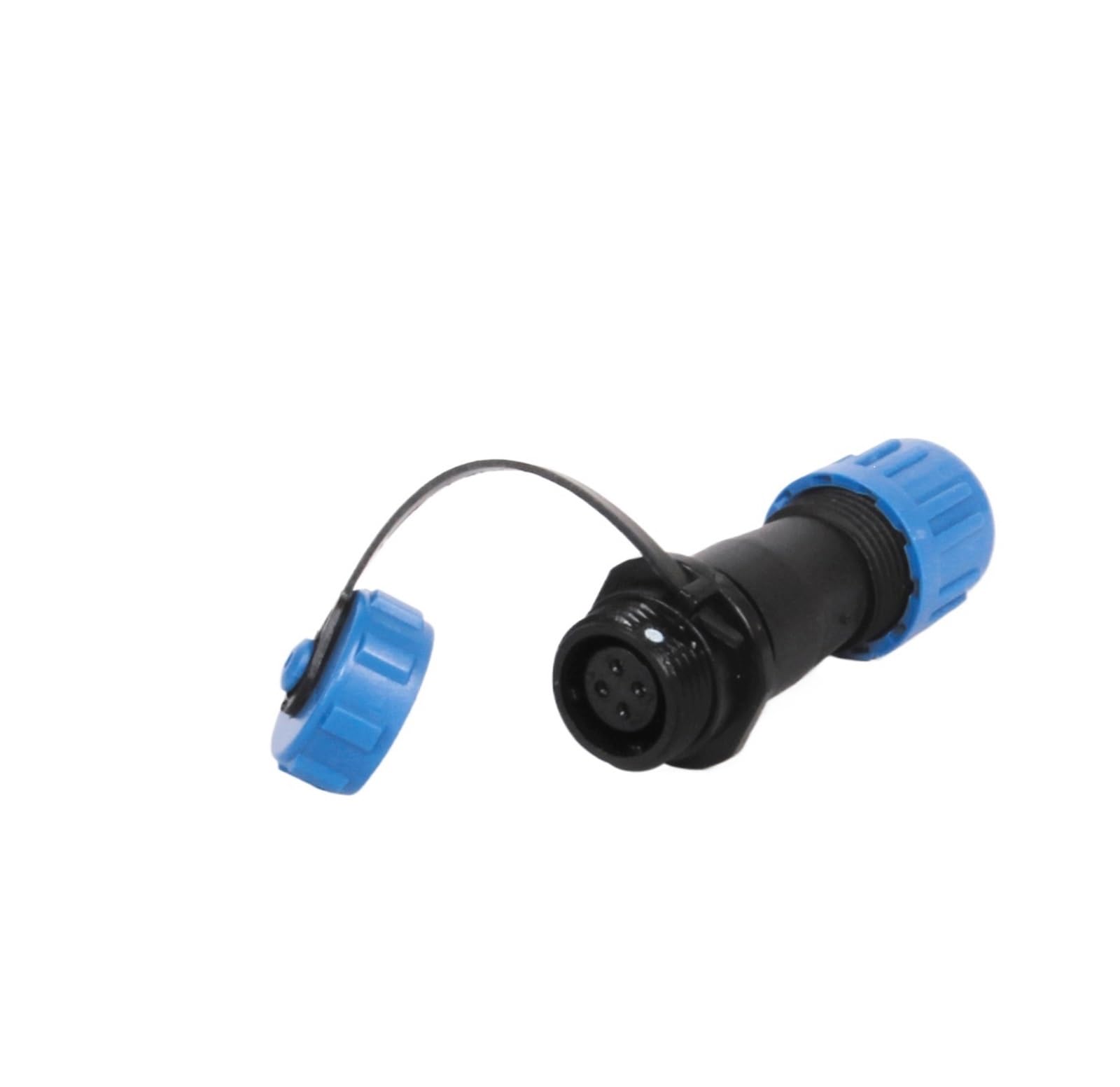 Conector de aviación SP11 impermeable de 4 pines con toma de tuerca trasera pasamuros 2