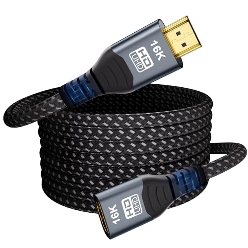 MOPOCHG HDMI 2.2�����P�[�u�� 16K@60Hz 8K@120Hz 4K@240Hz3D�Ή� HDMI�����R�[�h HDMI �I�X-���X �����b�L�R�l�N�^96Gbps �������G�N�X�e���_�[PS5/PS4 Fire TV Stick�AHDTV�AP